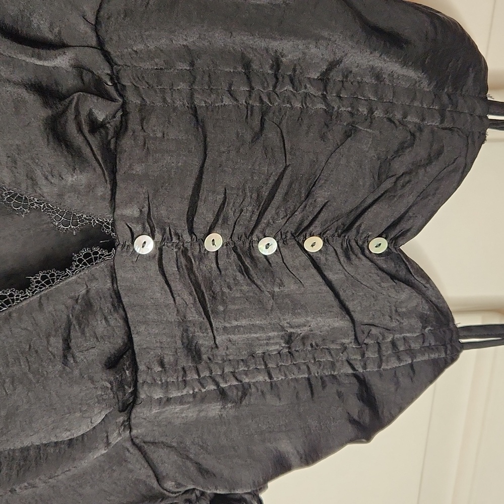 Shop Neighbor Black Peasant Blouse Size S NWT - Picture 3 of 11